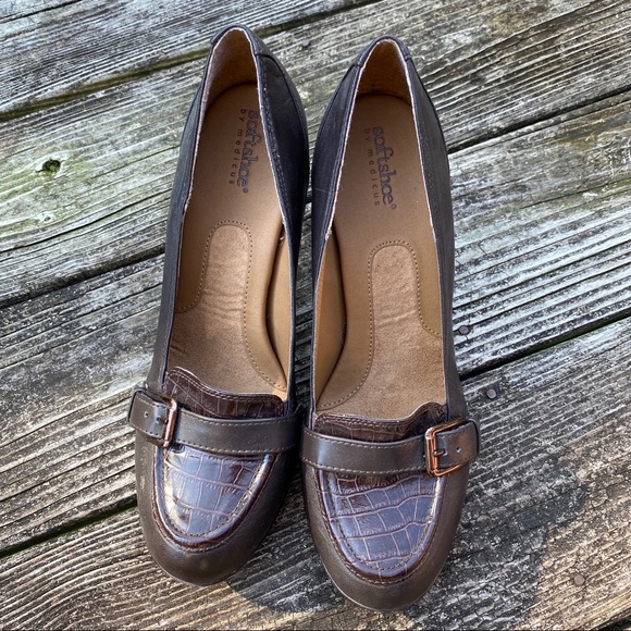 Softshoe Harper Leather Loafer Heels - Picture 2 of 3